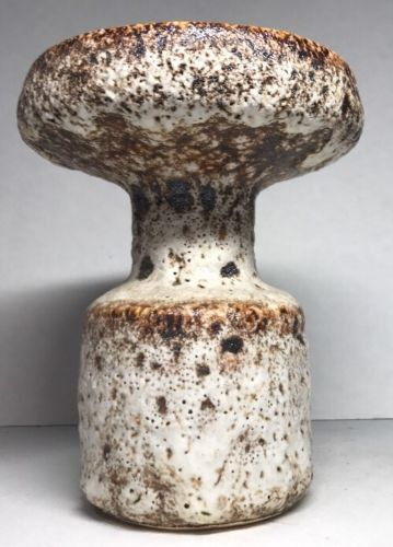 Original vase fat lava form candlestick hand vintage Vallauris