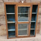 Old Art Deco display case in Burmese teak