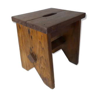 Table d'appoint, bout de canapé, tabouret en bois massif