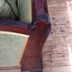 Banquette style Empire en acajou