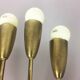 Italian wall light | applied in metal and brass - 1960 s | midcentury modern