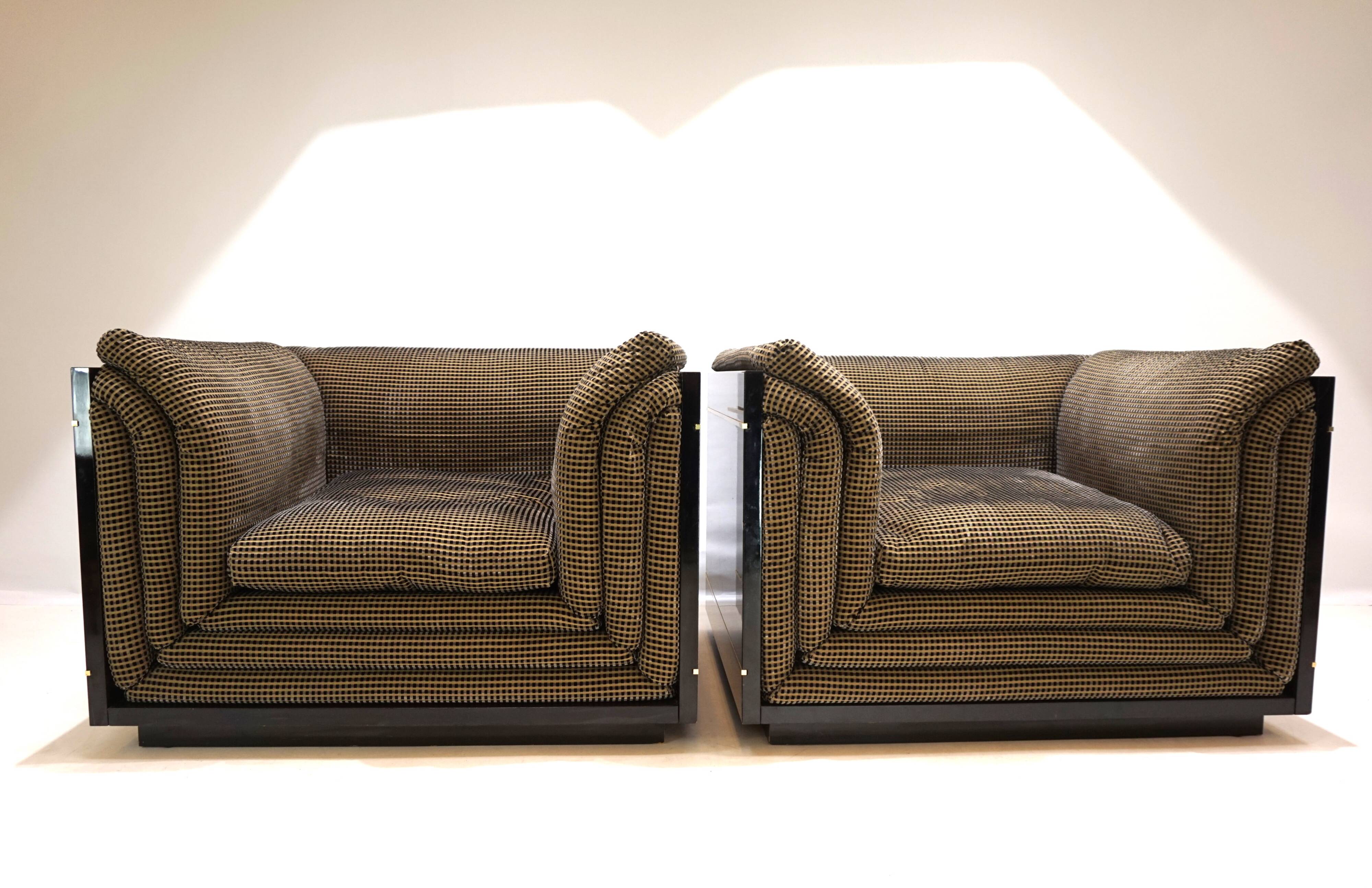 Ensemble de 2 chaises longues attribuées à Pierre Cardin, 1970