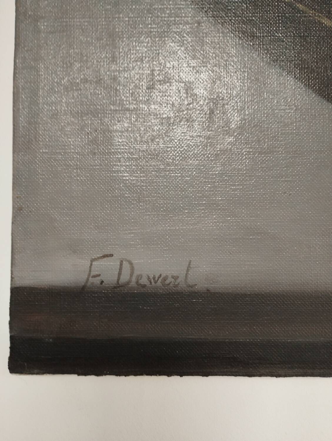 Still life canvas with bottle