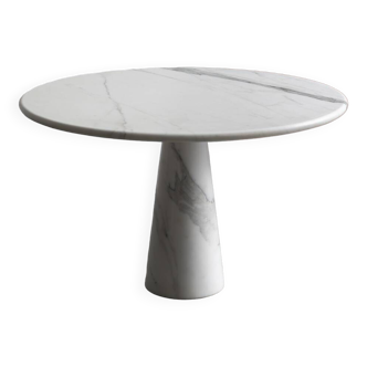 Marble dining table in style of Angelo Mangiarotti, Italy, 1970s