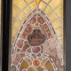 Antique 19thc victorian stained glass window light boxes c.1880