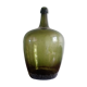Dame-Jeanne Bonbonne ancienne verte 45cm Alsace - éclat col