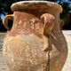 Ancient terracotta pottery jar from the 19th century
