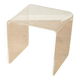 Minimalist side table from the 1970s, acrylic glass