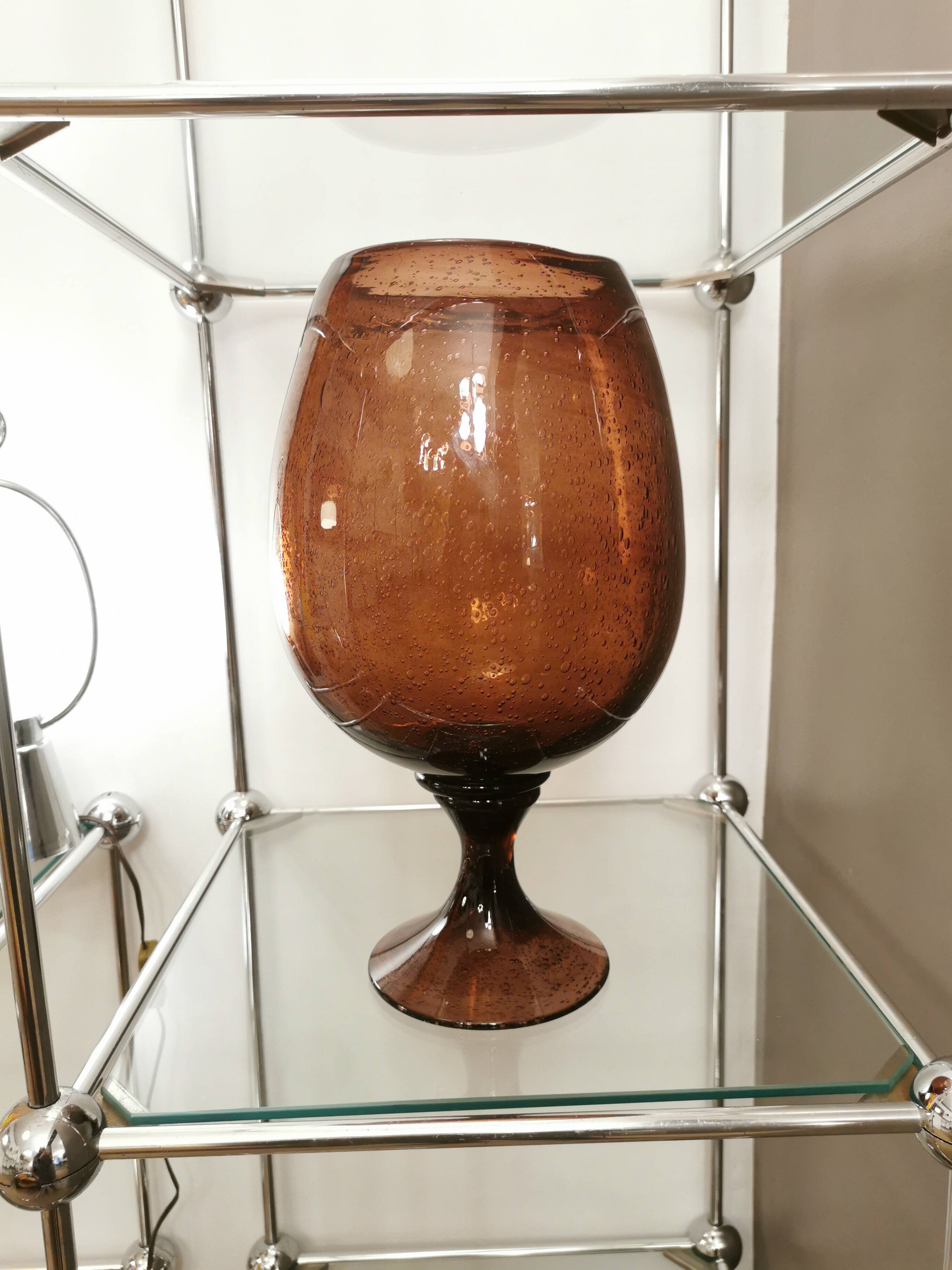 Large 40cm Biot glass "wedding" cup