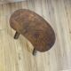 Tabouret vintage à pieds bobines