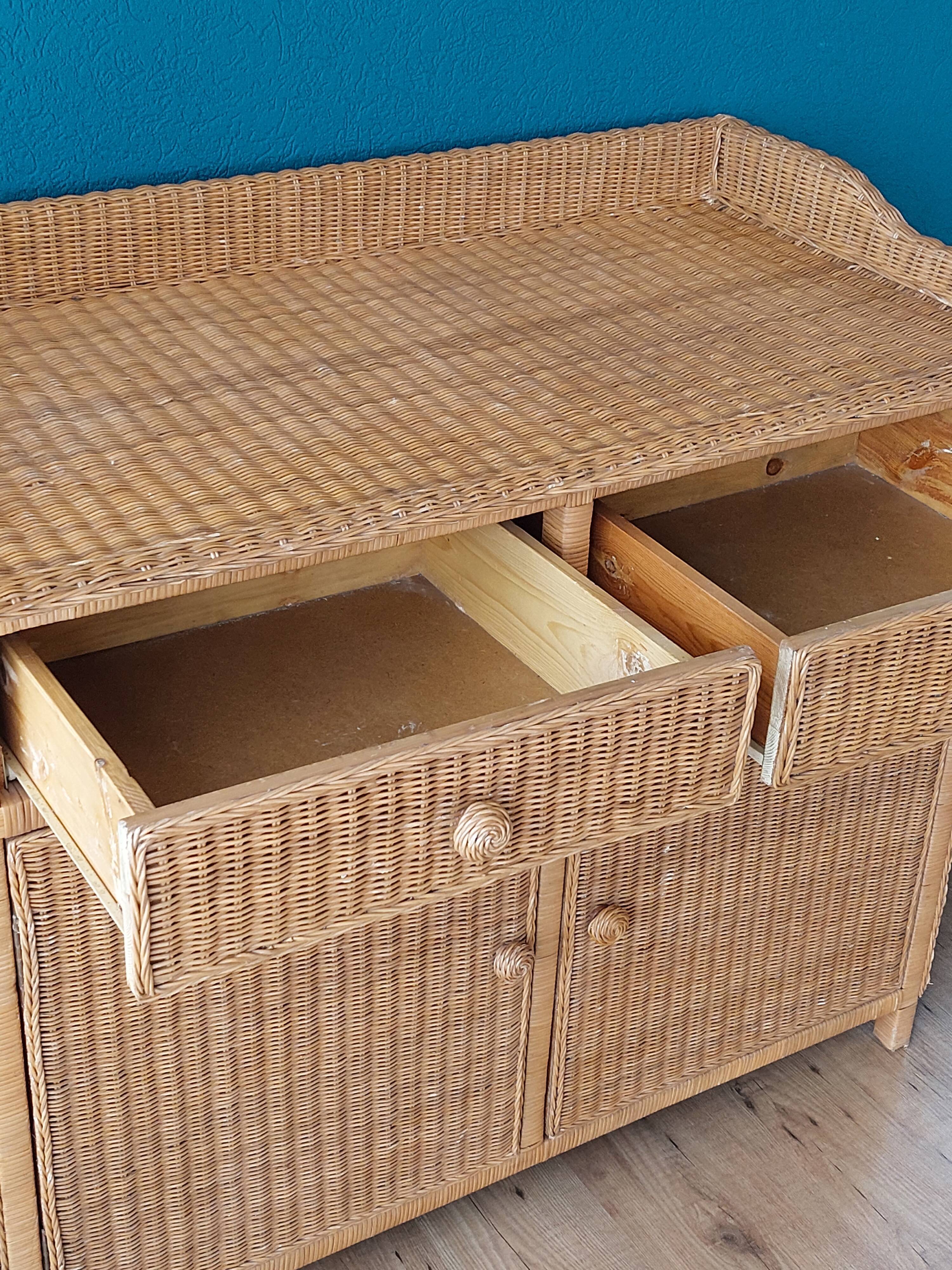 Rattan Commode 1970's