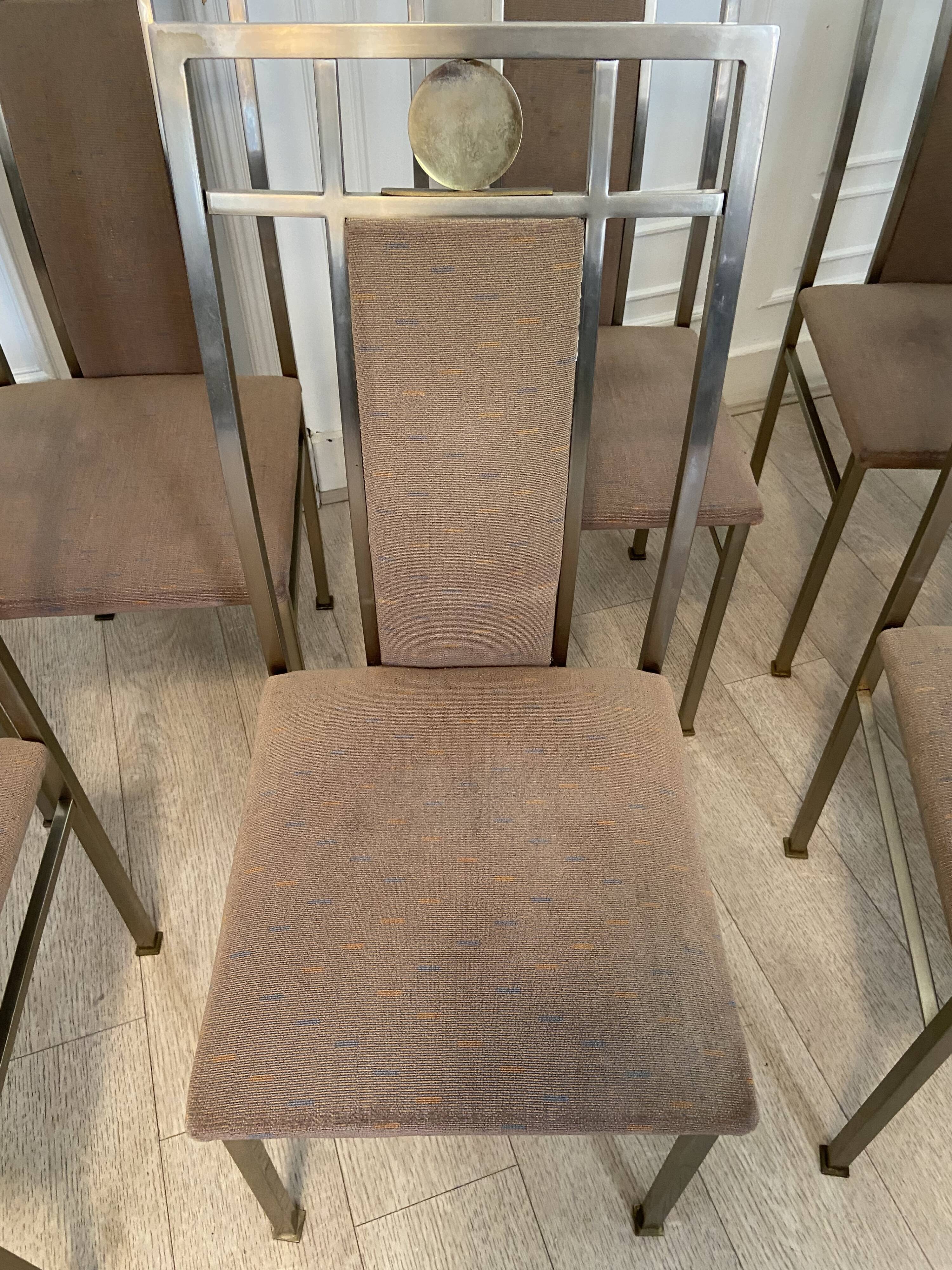 6 belgo Chrom chairs, 1980s