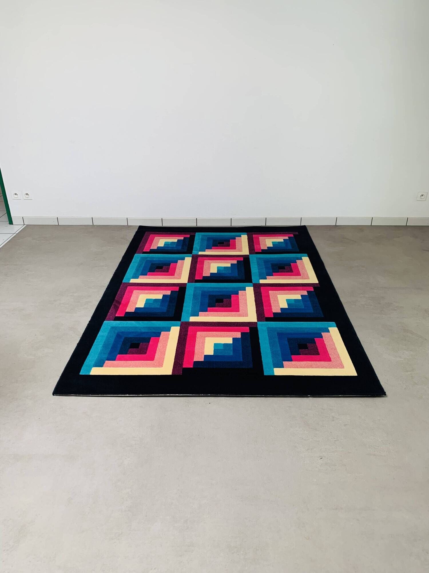 Geometric rug Missoni T&J Vestor model Posada, 1980s