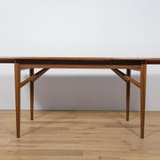 Table à manger en teck extensible du milieu du siècle Everest, années 1960