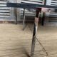Table basse chromé et plateau ardoise