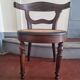 Fauteuil de bureau Louis Philippe en noyer canné