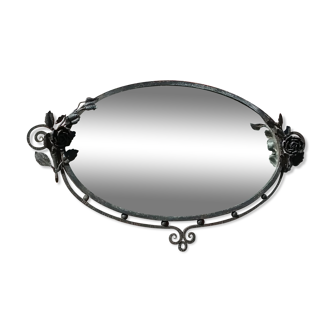 Mirror in metal art déco