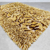 Vintage design carpet rug '70's tiger'