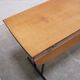 Table pliante vintage en bois et métal