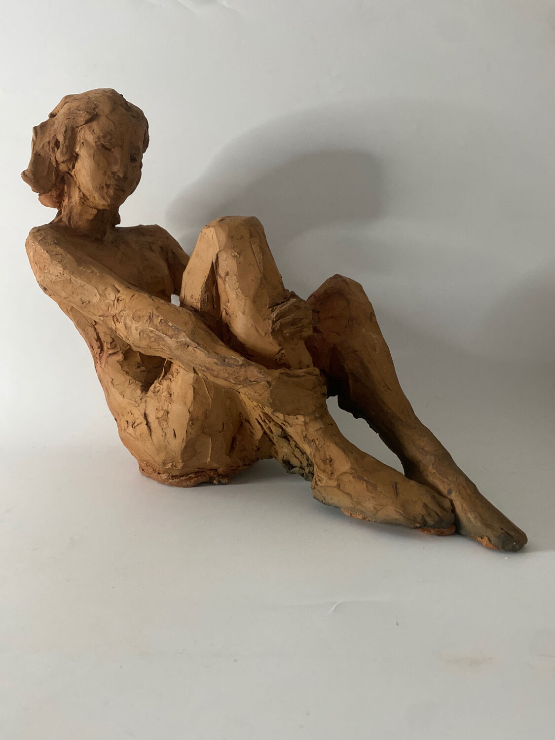 Nude Woman - Ceramic clay sculpture