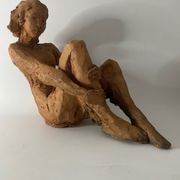 Femme nue - Sculpture en terre céramique