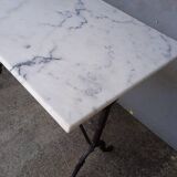 Bistro table for 4 people in white marble