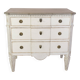 Gustavian Chest Of Drawers Grey Painted, Swedish Origin From 1840s