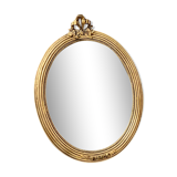 Oval gold mirror 37x27cm