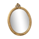 Miroir doré ovale 37x27cm