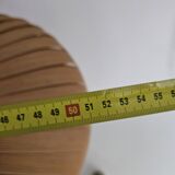 Large vintage hanging lamp veneer wood Hans Agne Jacobsson