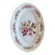 Ravier vintage Moulin des Loups porcelaine blanche - Décor bouquets