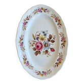 Ravier vintage Moulin des Loups white porcelain - Bouquet decoration