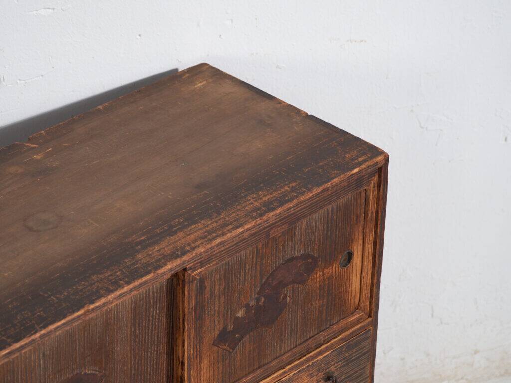 Old sliding door chest of drawers – Taishō / Shōwa period (c. 1920-1945) #92