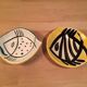 2 ceramic cups Jacques Pouchain, Poet Laval, empty pocket, fish