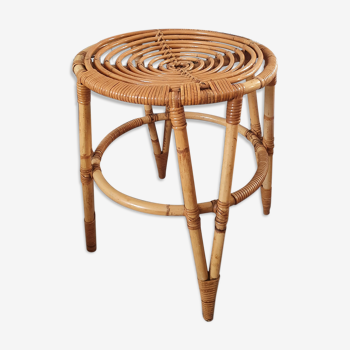 Tabouret en rotin