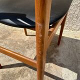 Set of 4 Scandinavian style teak chairs