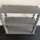 Antique grey wooden wall shelf – “bobine” model circa 1910