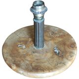 Old vintage solid wood lamp base
