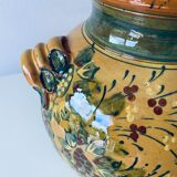 Terracotta jar shaped vase