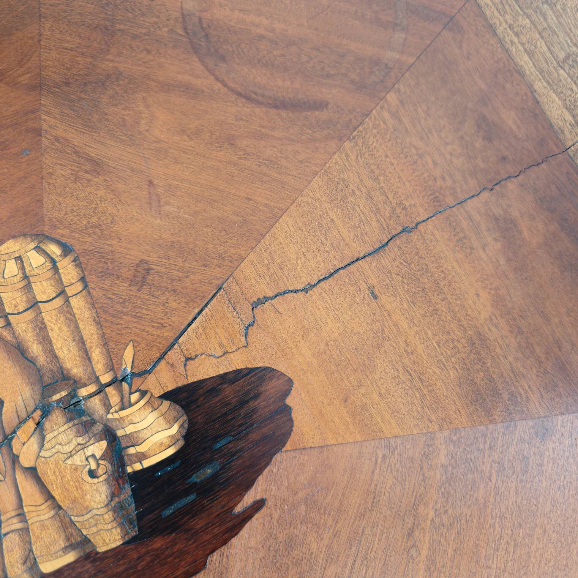 19th century English tilt-top table in the Chinoiserie style