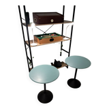 Set of postmodern side tables. Porada Arredi home.