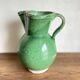 Vase pitcher Sicily Italy in glazed earthenware folk art 1950
