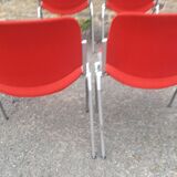 Set of 6 DSC 106 chairs by Giancarlo Piretti for Castelli