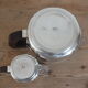 Pourer + milk jar Christofle Art Deco Pleated panels by Luc Lanel