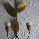 Brass sunflower sconces
