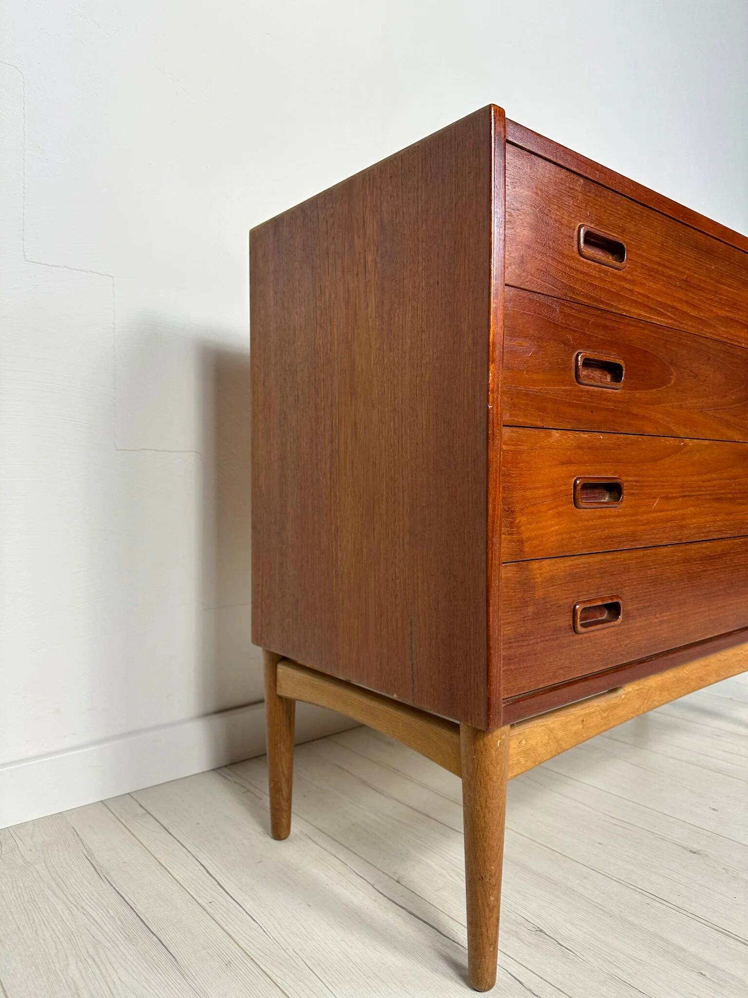 1960s vintage Danish design teak chest of drawers by Arne Hovmand Olsen for Mogens Kold