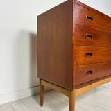 1960s vintage Danish design teak chest of drawers by Arne Hovmand Olsen for Mogens Kold