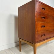 1960s vintage Danish design teak chest of drawers by Arne Hovmand Olsen for Mogens Kold