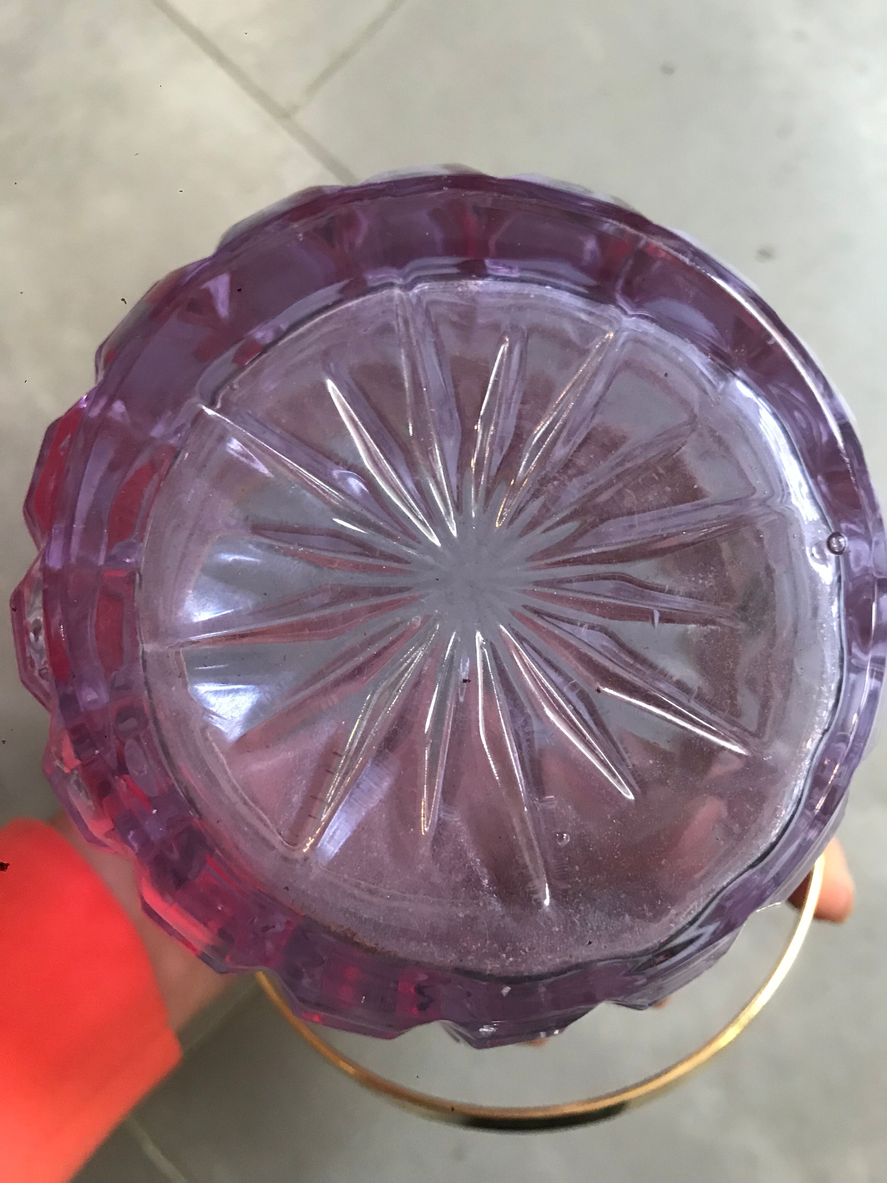 Glass champagne bucket