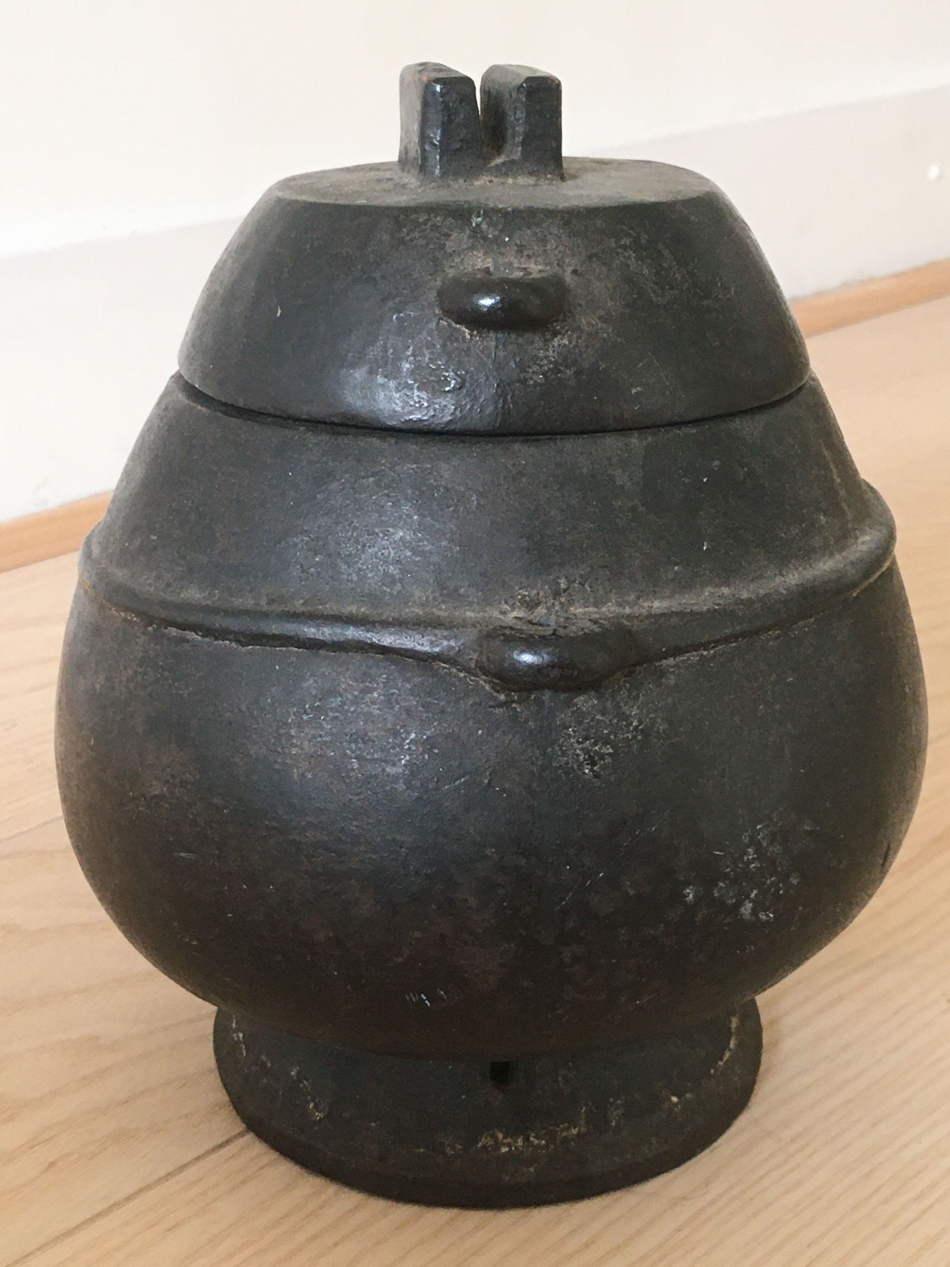 African ethnic wooden vase